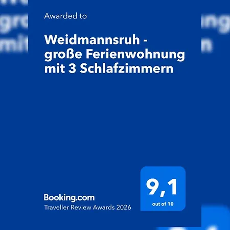 Apartment Weidmannsruh - Große Mit 3 Schlafzimmern *